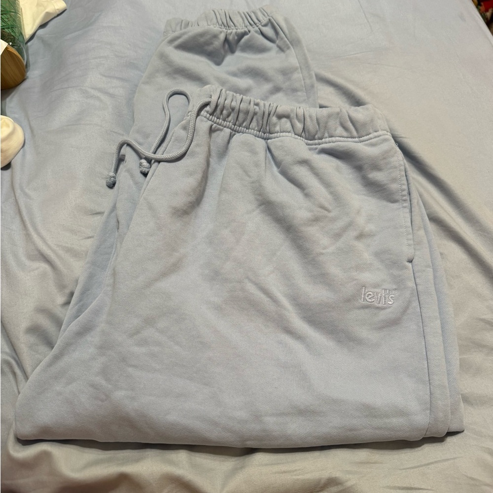 Levi's 100% Cotton Light Blue Jogger Style Sweatpants